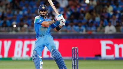 Virat Kohli playing for India