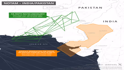 pakistan airspace ban before india trishul military drill