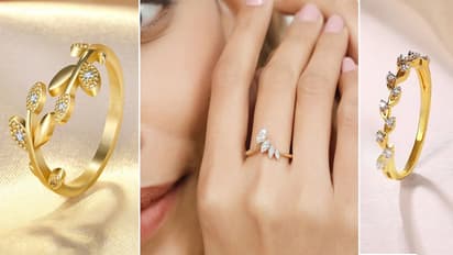 Zircon Gold Ring Designs Under 15000