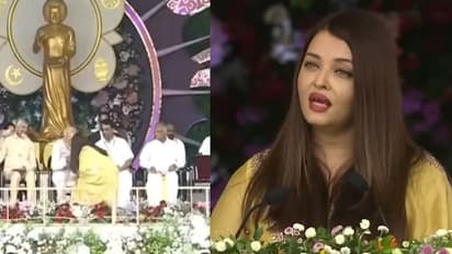 aishwarya rai touch pm modi feet