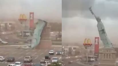 Statue of Liberty Replica Collapses in Brazil Storm Video