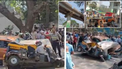 mumbai metro pillar collapses