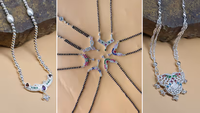 Silver mangalsutra