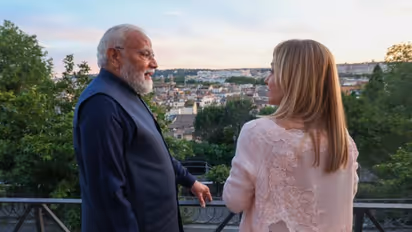 PM narendra Modi and Giorgia Meloni
