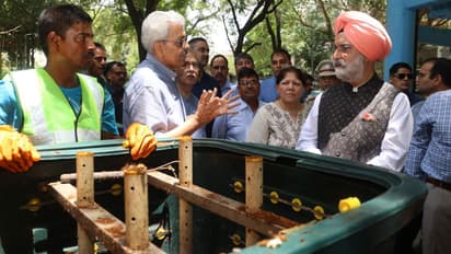 Delhi LG Taranjit Singh Sandhu inspected 'Zero Waste Colony' model in Navjeevan Vihar