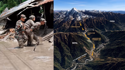 nepal flood glacier lake glof himalaya bhote koshi china border flash flood