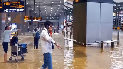 delhi airport waterlogging
