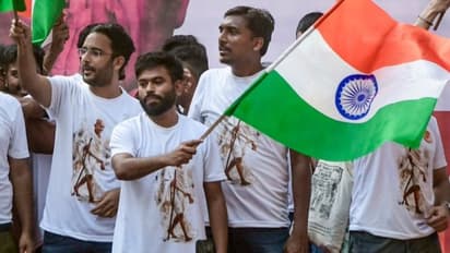 cjp protest connaught place delhi police 11 people tiranga protest 2026 photos