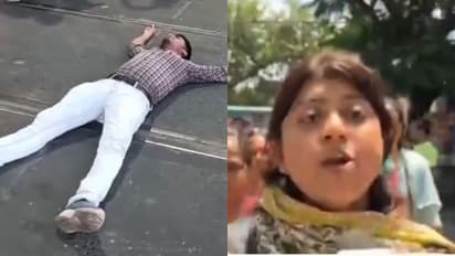 Sacked Teacher's Protest