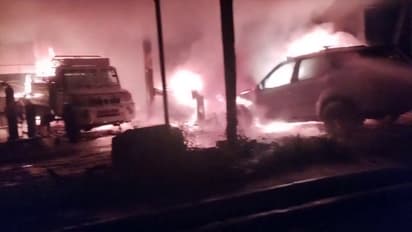 massive fire accident