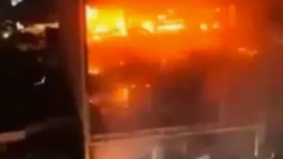  A massive fire at the newly opened Corniche Hypermarket Mall in Kut