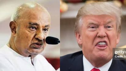 HD Devegowda on donal trump