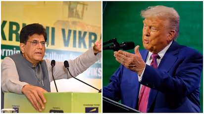Piyush Goyal and Donald Trump