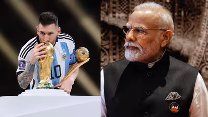 Lionel Messi PM Modi