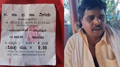 KSRTC conductor gives free Shakti Scheme ticket to male passenger