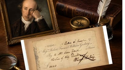 Rare 1794 Warren Hastings cheque verified by Bengaluru collector