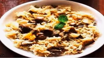 mushroom pulao