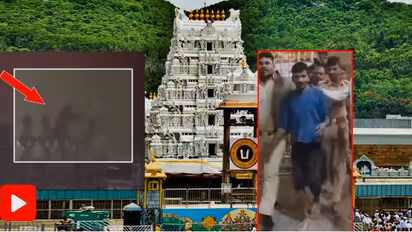 Drunk Man Climbs Temple Tower In Tirupati