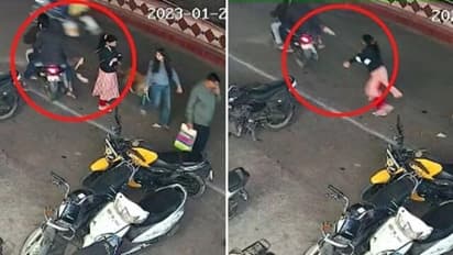 कोटा में बीच बाजार सरेराह दो बदमाश युवती की पर्स छीनकर भाग निकले