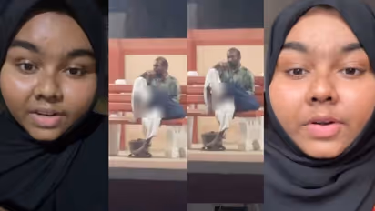 woman films harassment