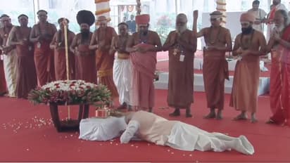 pm modi sengol pooja