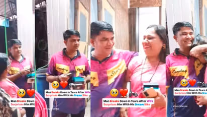 Wife's Surprise Bike Gift