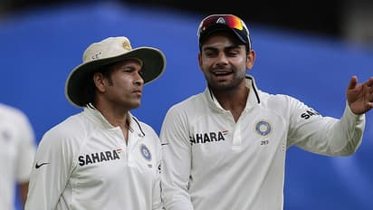 Virat Kohli and Sachin Tendulkar