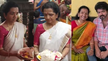 vijay mother shoba special pooja