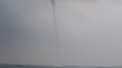 sky-high storm over the lake