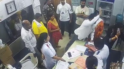 thane kdmc hospital corporator assault woman doctor staff cctv fir
