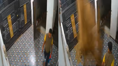 house floor opened after Underground Pipe Bursts while borewell driling