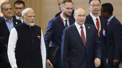 Narendra Modi and Vladimir Putin
