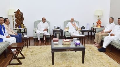 N Biren Singh meet Amit Shah