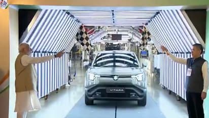 PM Modi flags off e-Vitara in Ahmedabad