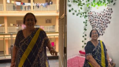 viral video iim indore student grandmother hostel room tour