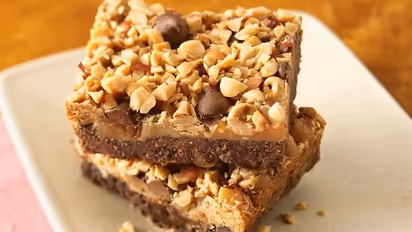 Peanut butter and chocolate brownie bar