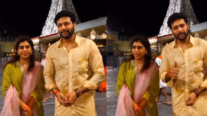Jayam Ravi and Girlfriend Kenisha Francis Visit Tirupati Temple