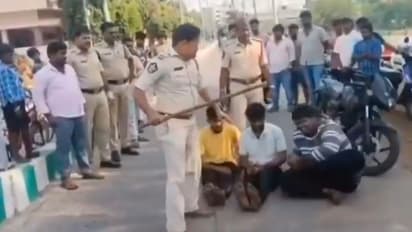 Youngsters Get Taste of Lathi Charge for Performing Stunts on Road