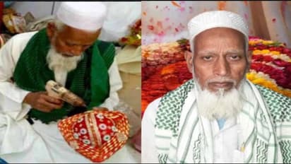 Mohammed Ghiyasuddin Ahmed makes turban for Lord Shiva