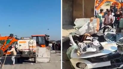 Loaded dumper overturns on car 7died