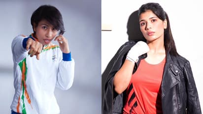Nikhat Zareen, Lovlina Borgohain, Indian boxers