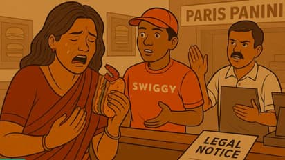 woman filed a consumer complaint Aganist swiggy and paris panini