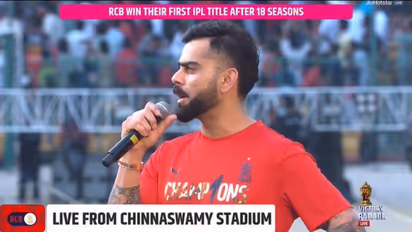 Virat Kohli at Chinnaswamy stadium