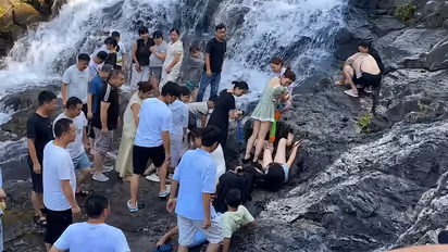 Man Gets Trapped Halfway Down Waterfall While Rappelling, Spends Minutes Fighting To Stay Alive