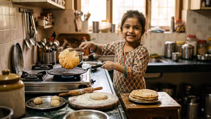 Little Girl Makes Perfect ‘Gol Roti’ While Mom Is Away, Internet Is Left Impressed