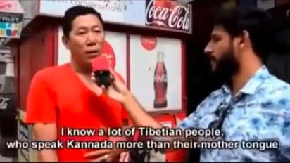  Tibetan man fluently speaking Kannada