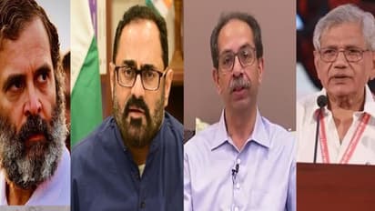 Rajeev Chandrasekhar slams rahul gandhi Sitaram Yechury uddhav thackeray