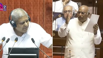 Congress MP Mallikarjun Kharge in Rajya Sabha (Photo/Sansad TV)