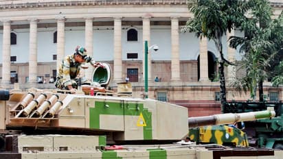 In Pics: DRDO exhibits tanks, missiles in Parliament