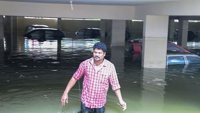 In Pics: Heavy rains bring Hyderabad to a grinding halt